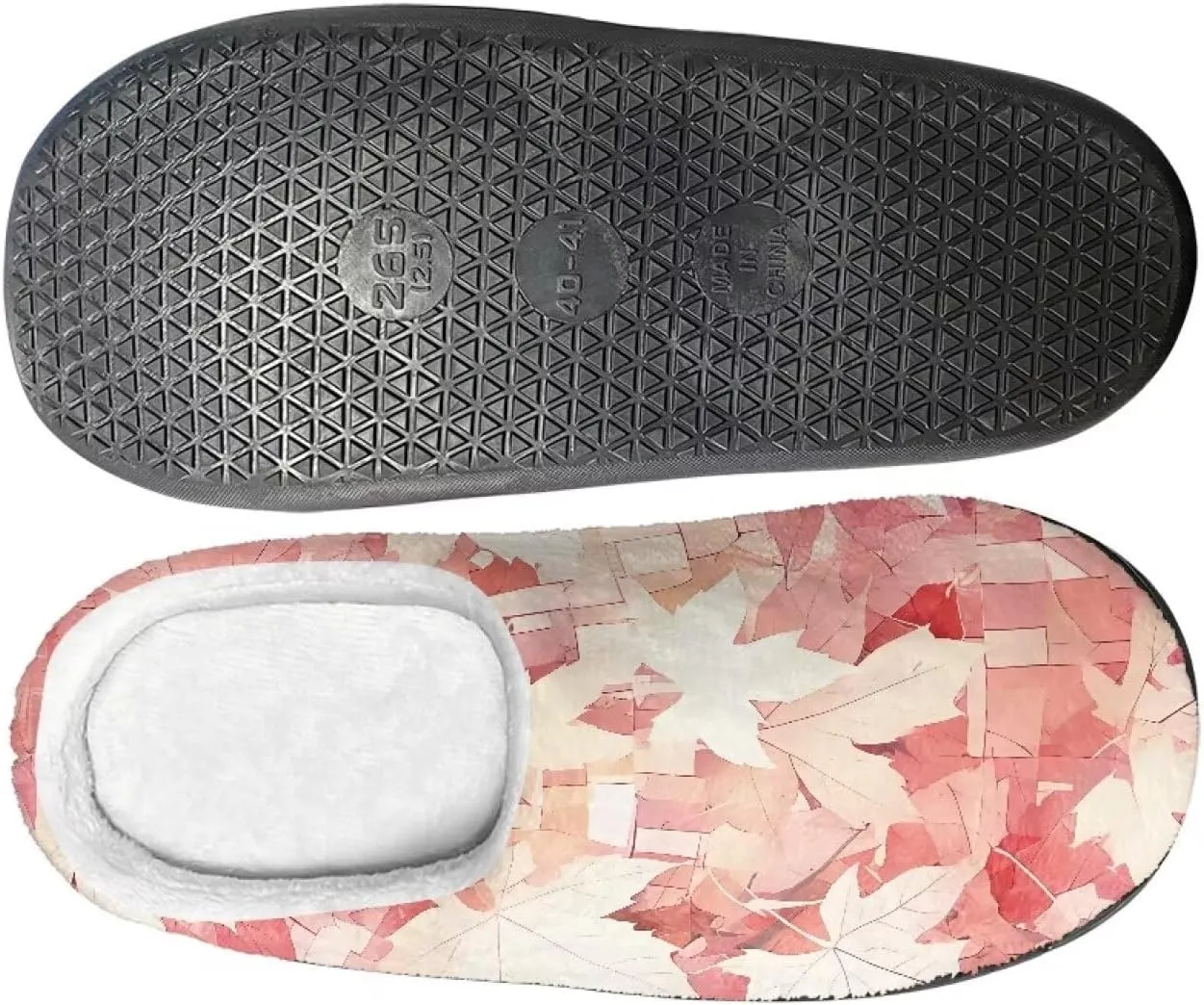 Womens Autumn Cozy&Warm Printed Slipper with Dog Grippers Cozy and Fun House Slippers for Women