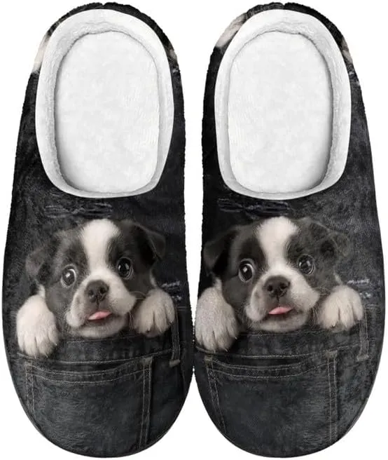 Womens Aztec Cozy&Warm Printed Slipper with Daisy Tiger Grippers Cozy and Fun House Slippers for Women