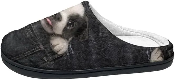 Womens Aztec Cozy&Warm Printed Slipper with Daisy Tiger Grippers Cozy and Fun House Slippers for Women