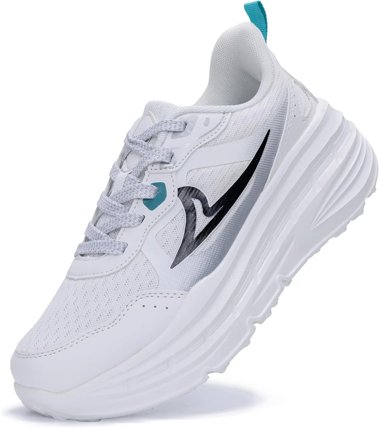 Women's Chunky Platform Sneakers LYNSS 1.0 Lightweight Walking Lace-up Memory Foam Comfortable Casual Sneakers