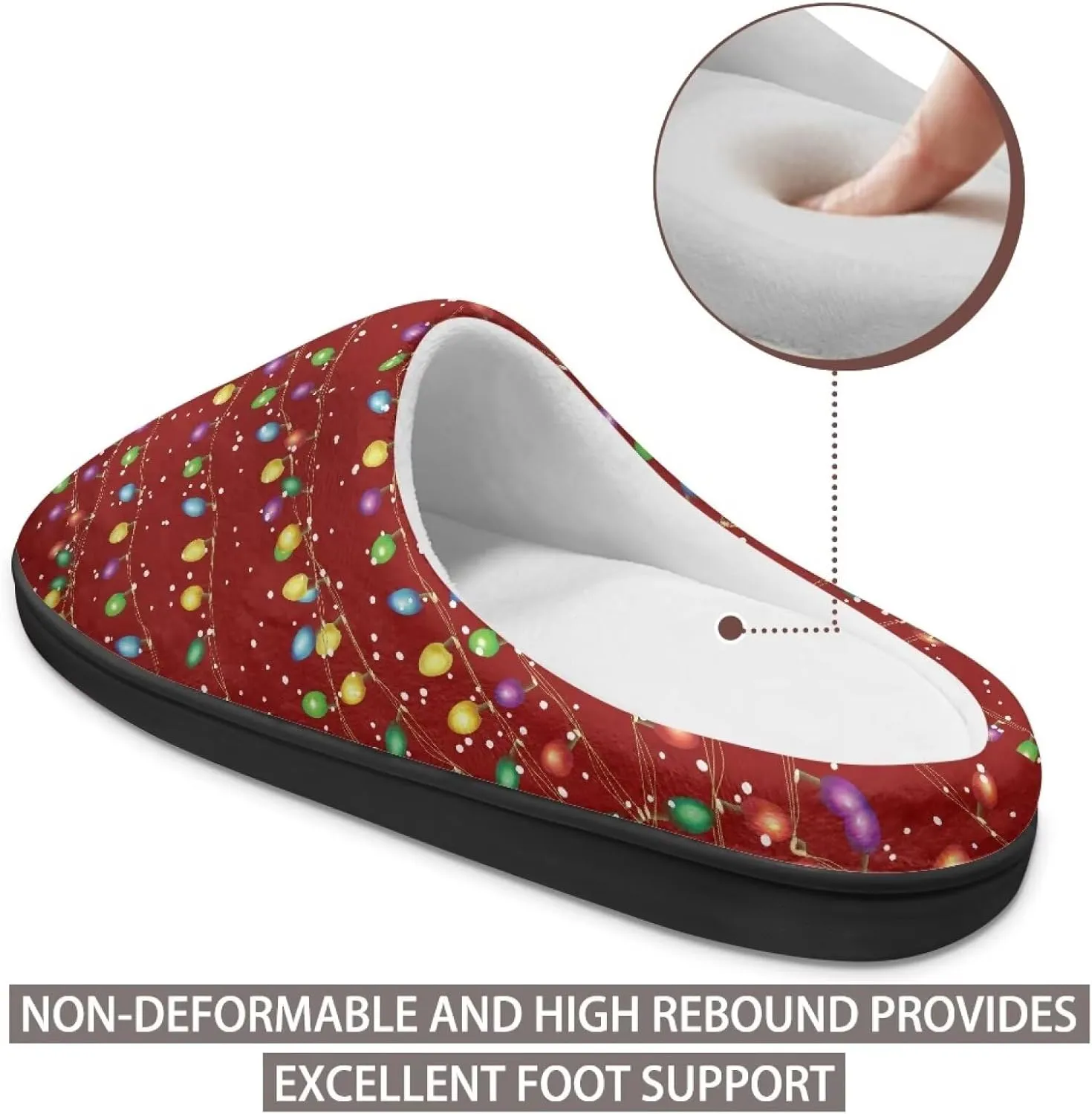 Women's Cotton Slipper Winter Warm Cozy Furry Fuzzy Home Slipper Non-Slip Outdoor Bedroom Slipper for Girls US 3-13