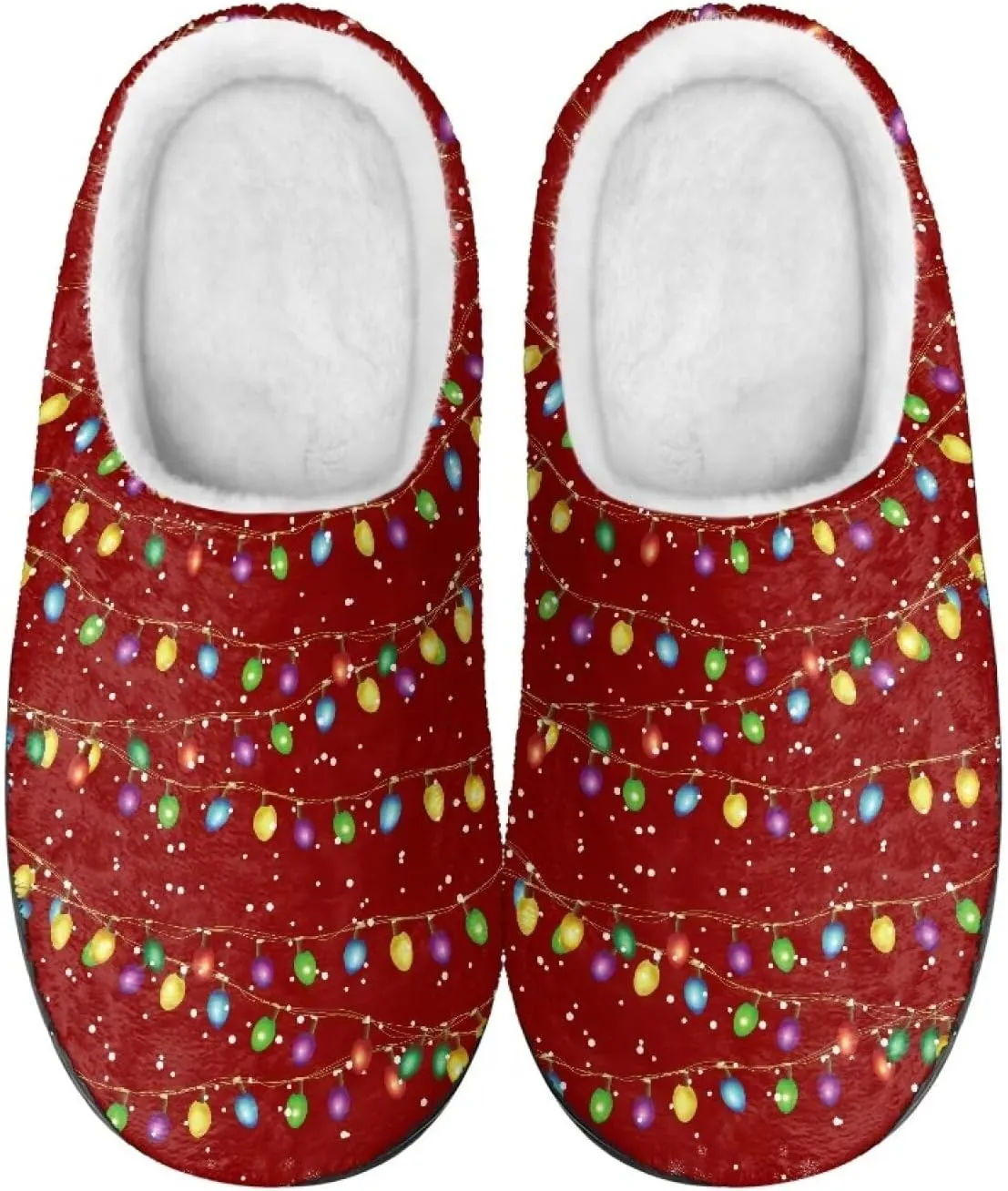 Women's Cotton Slipper Winter Warm Cozy Furry Fuzzy Home Slipper Non-Slip Outdoor Bedroom Slipper for Girls US 3-13