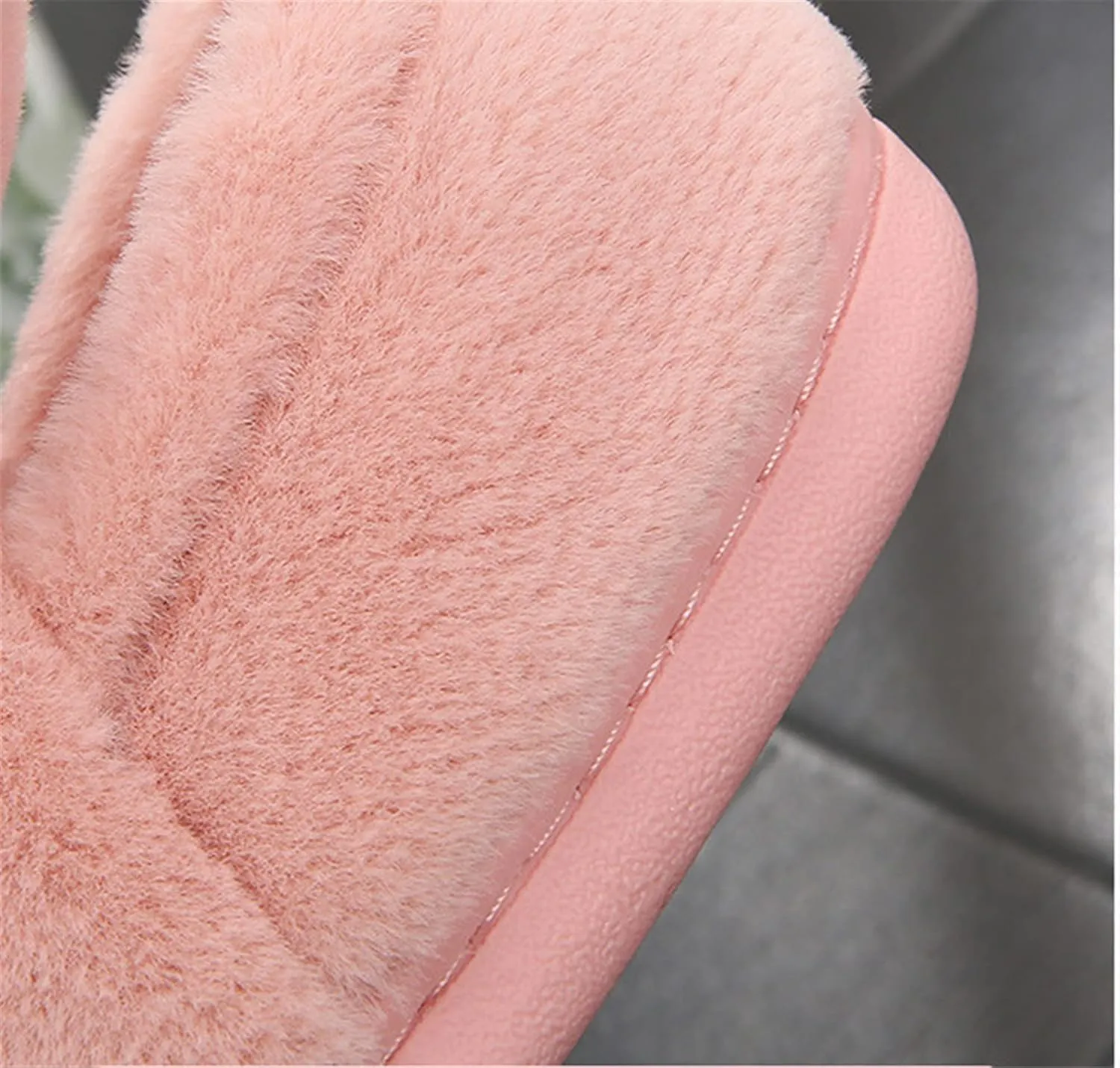 Women's Cute Rabbit Animal Slippers - Novelty Cozy Fuzzy Soft Plush Winter Warm House Shoes Cotton Slippers