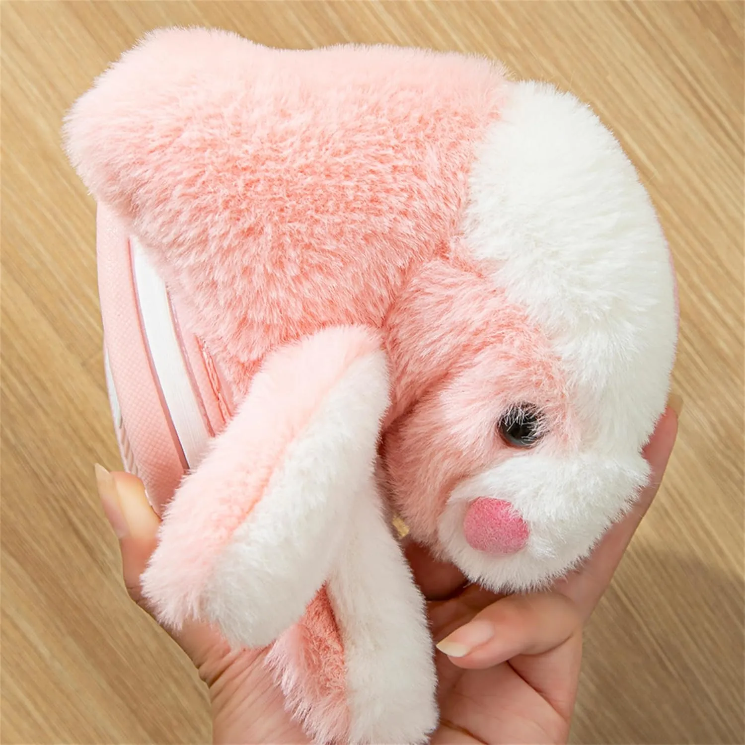 Women's Cute Rabbit Animal Slippers - Novelty Cozy Fuzzy Soft Plush Winter Warm House Shoes Cotton Slippers