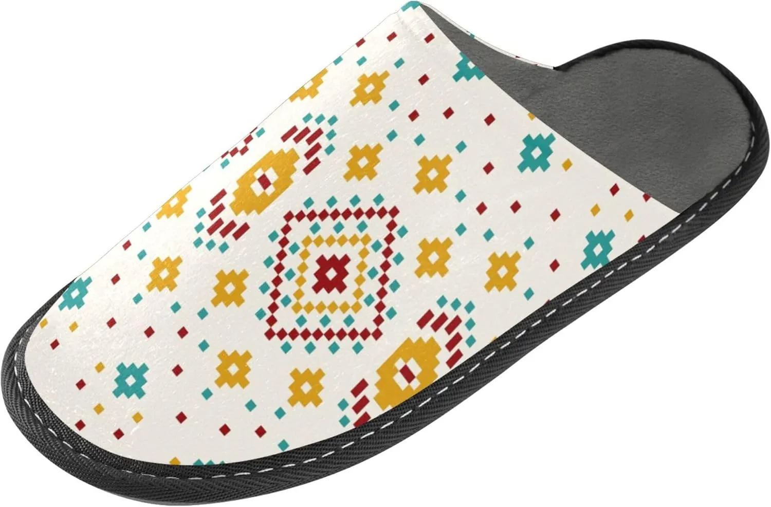 Womens Mens Fuzzy House Slippers Soft Warm Winter Shoes Anti-slip Memory Foam Indoor Outdoor Slippers