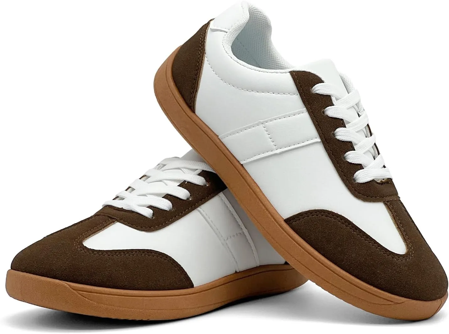 Women's Retro Low Top Sneakers Fashion Trainning Sneakers Casual Walking Shoes for Women/Men Gum Sole Walking Footwear Non Slip Trainers