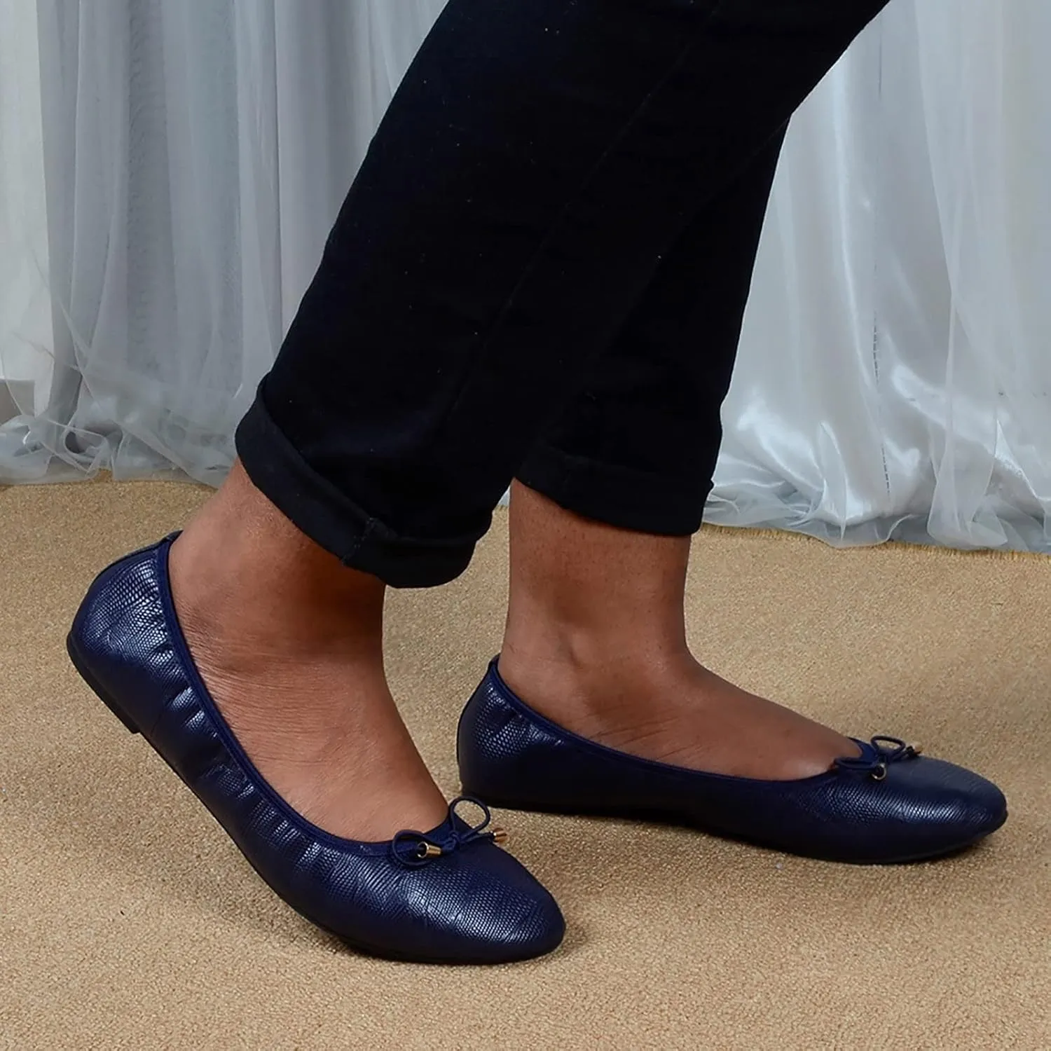 Women's Short Heels Shoes Ladies Flat Pointed Women's Causal Work Shoes Singles Lazy Shoes Women's Pumps Round Closed Toe Heels