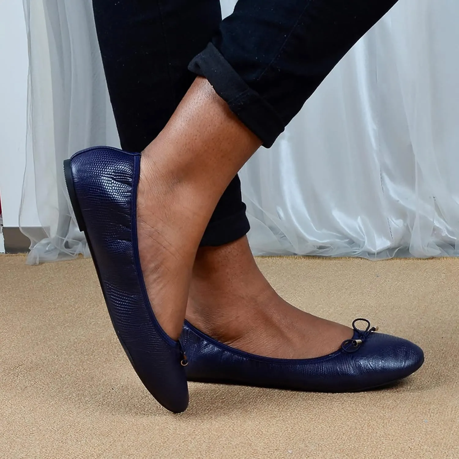 Women's Short Heels Shoes Ladies Flat Pointed Women's Causal Work Shoes Singles Lazy Shoes Women's Pumps Round Closed Toe Heels