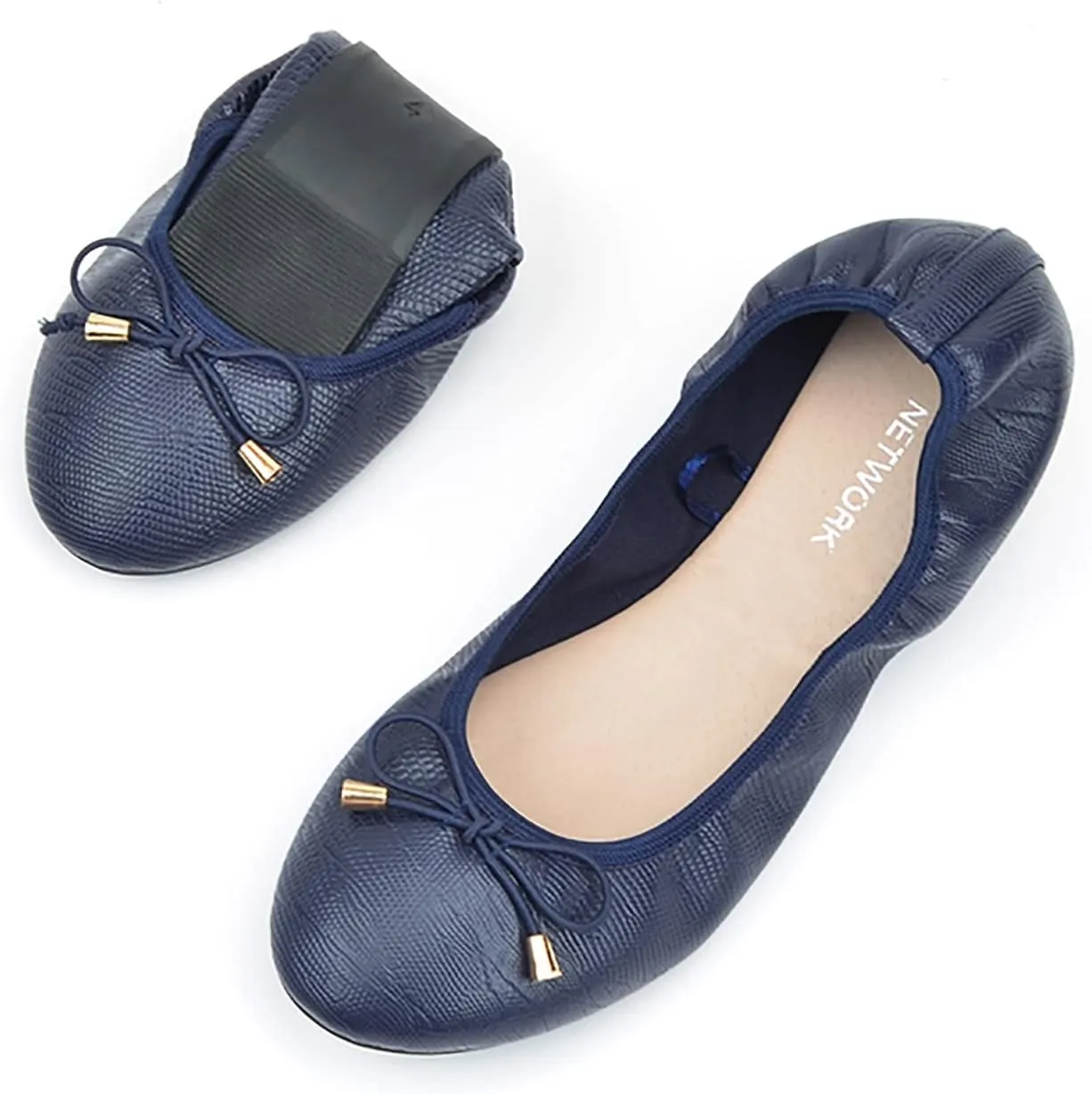 Women's Short Heels Shoes Ladies Flat Pointed Women's Causal Work Shoes Singles Lazy Shoes Women's Pumps Round Closed Toe Heels