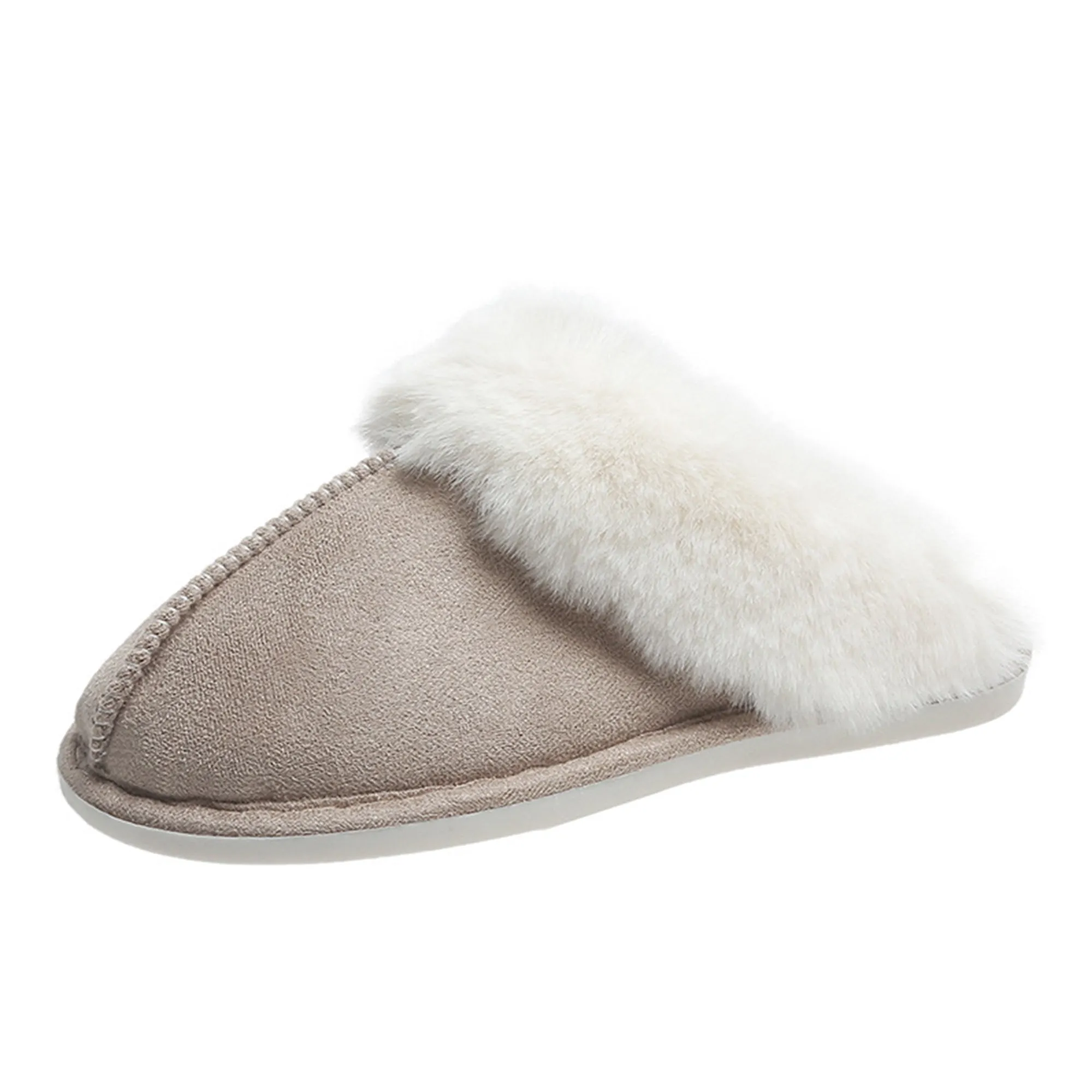 Womens Slipper Memory Foam Fluffy Soft Warm Slip On House Slippers 22S25