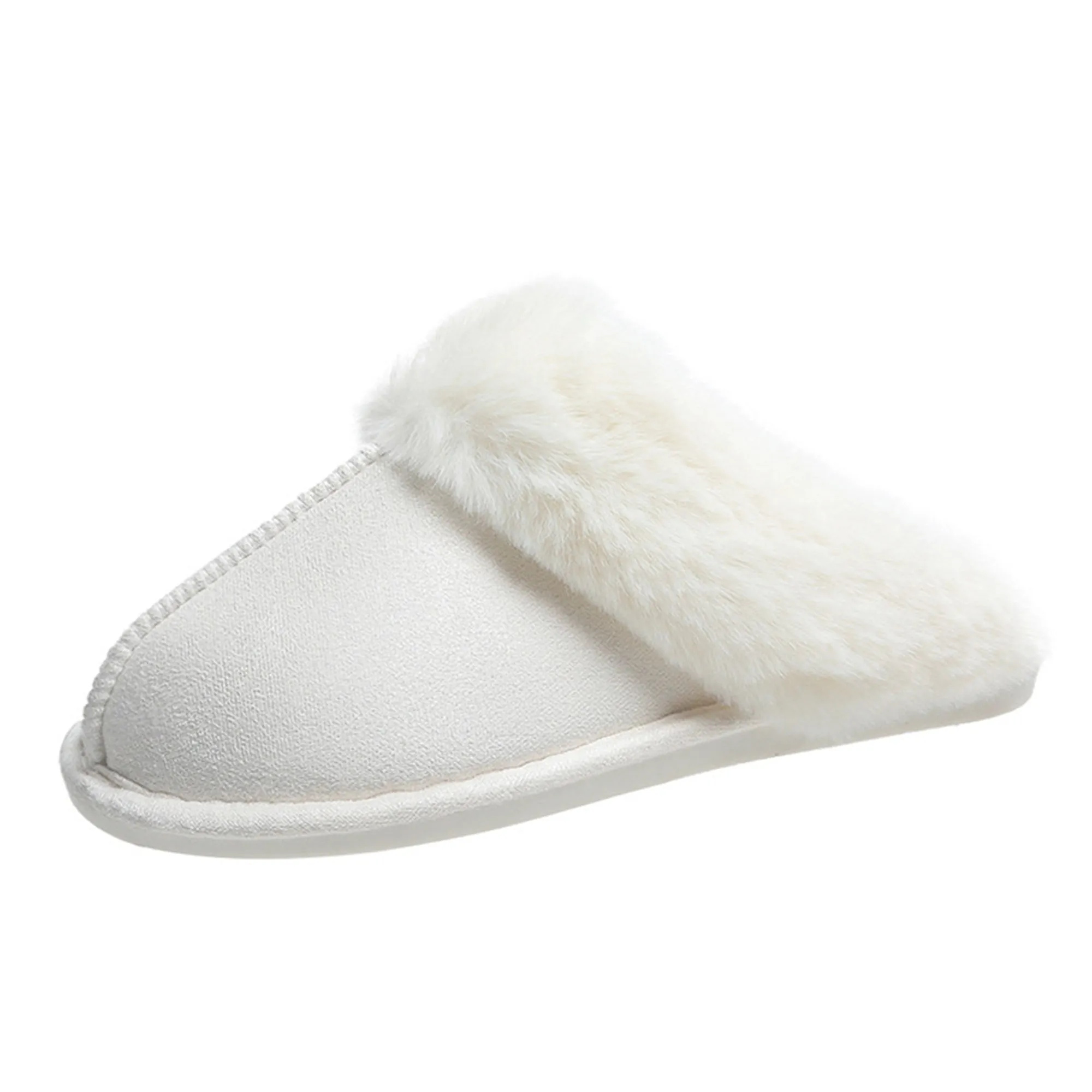 Womens Slipper Memory Foam Fluffy Soft Warm Slip On House Slippers 22S25