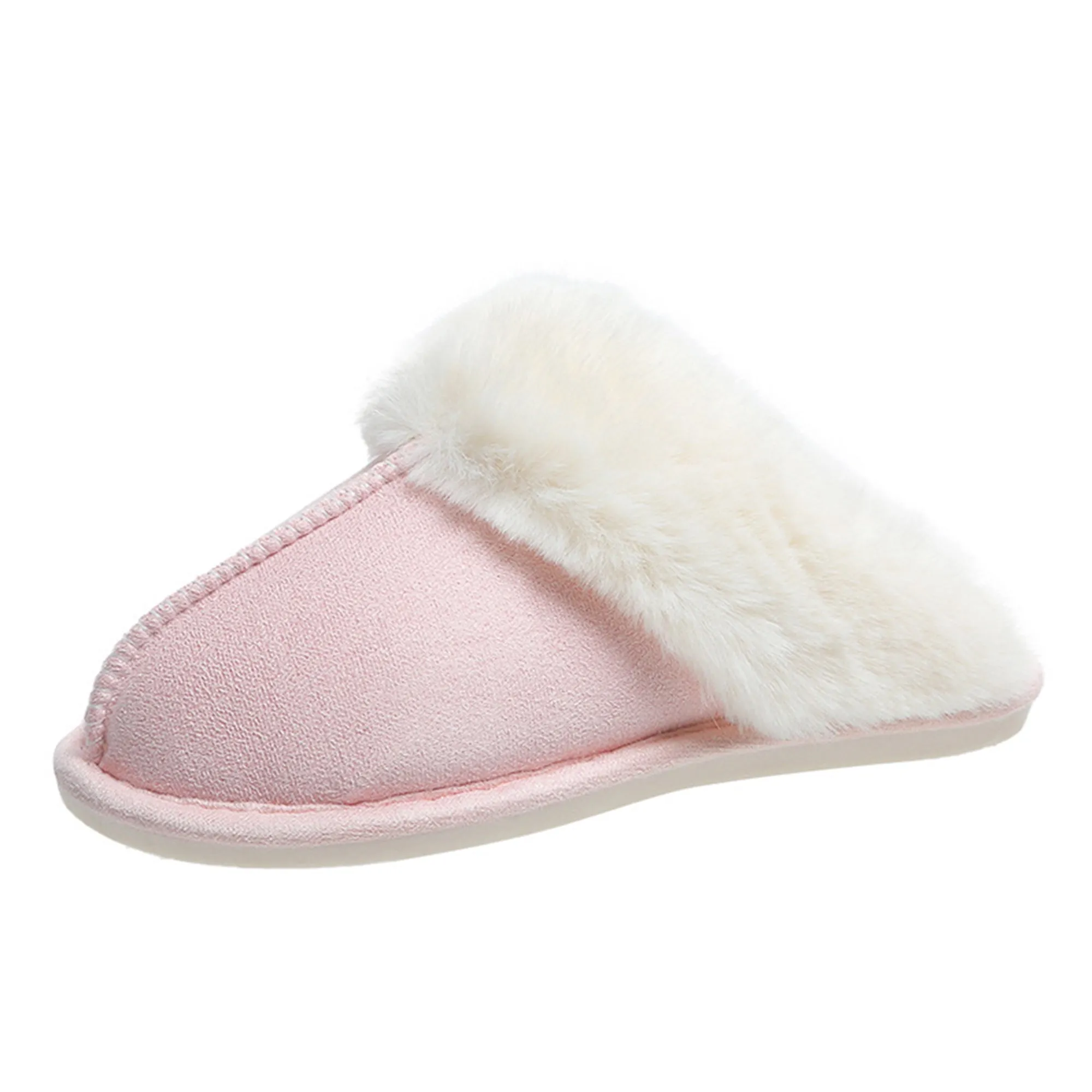 Womens Slipper Memory Foam Fluffy Soft Warm Slip On House Slippers 22S25