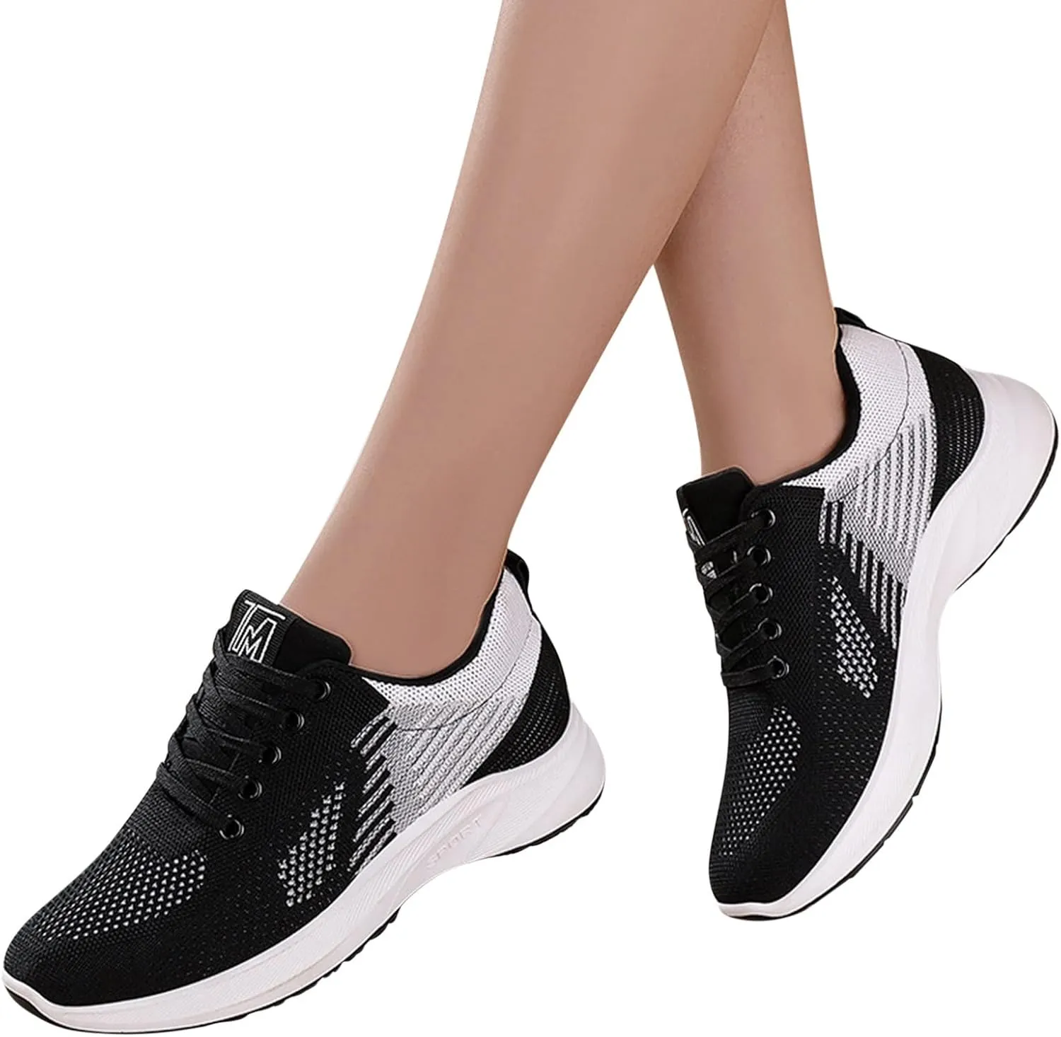 Womens Sneakers Air Cushion Running Shoes Lightweight Tennis Walking Shoes Mesh Breathable Gym Work Comfortable Athletic Sneakers