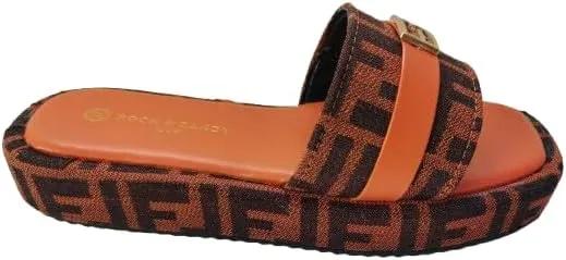 Women'S Thick Soled Slippers, Casual And Comfortable, With Fabric Edging, Summer Slippers