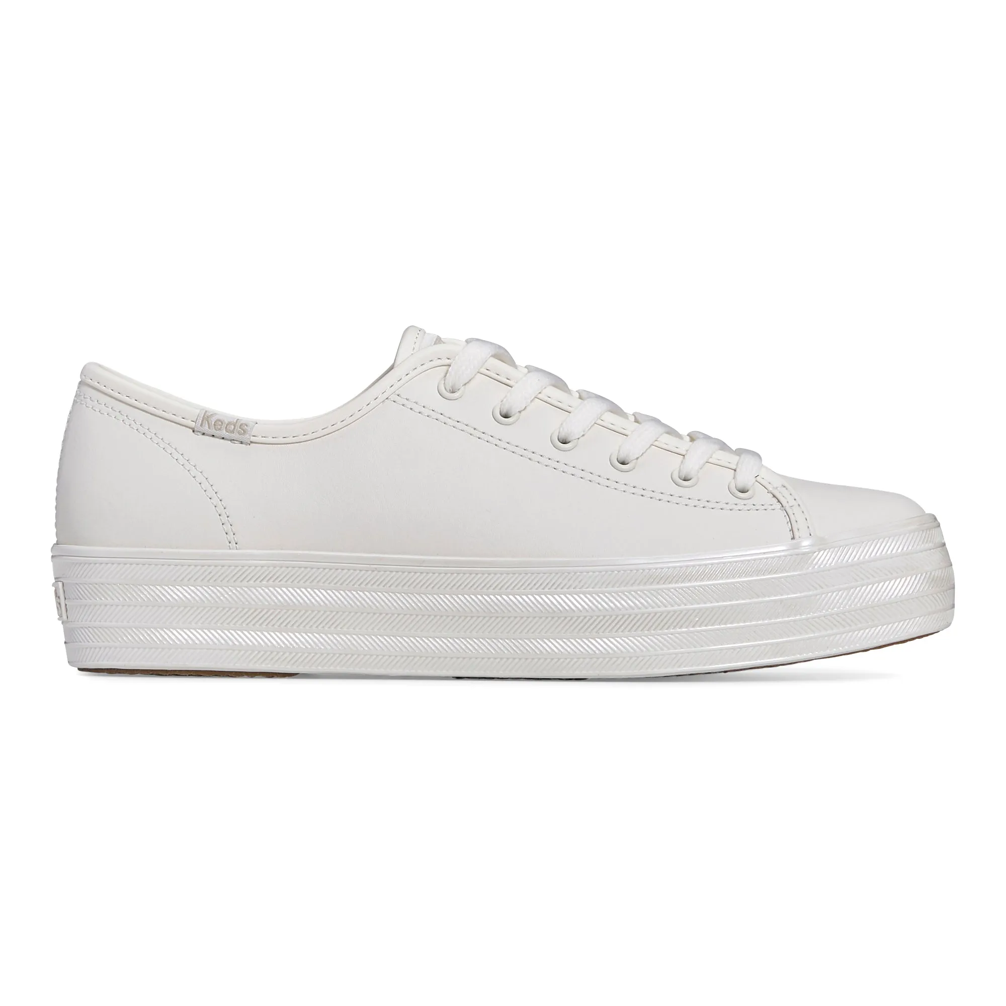 Women's Triple Kick Leather Pearlized White