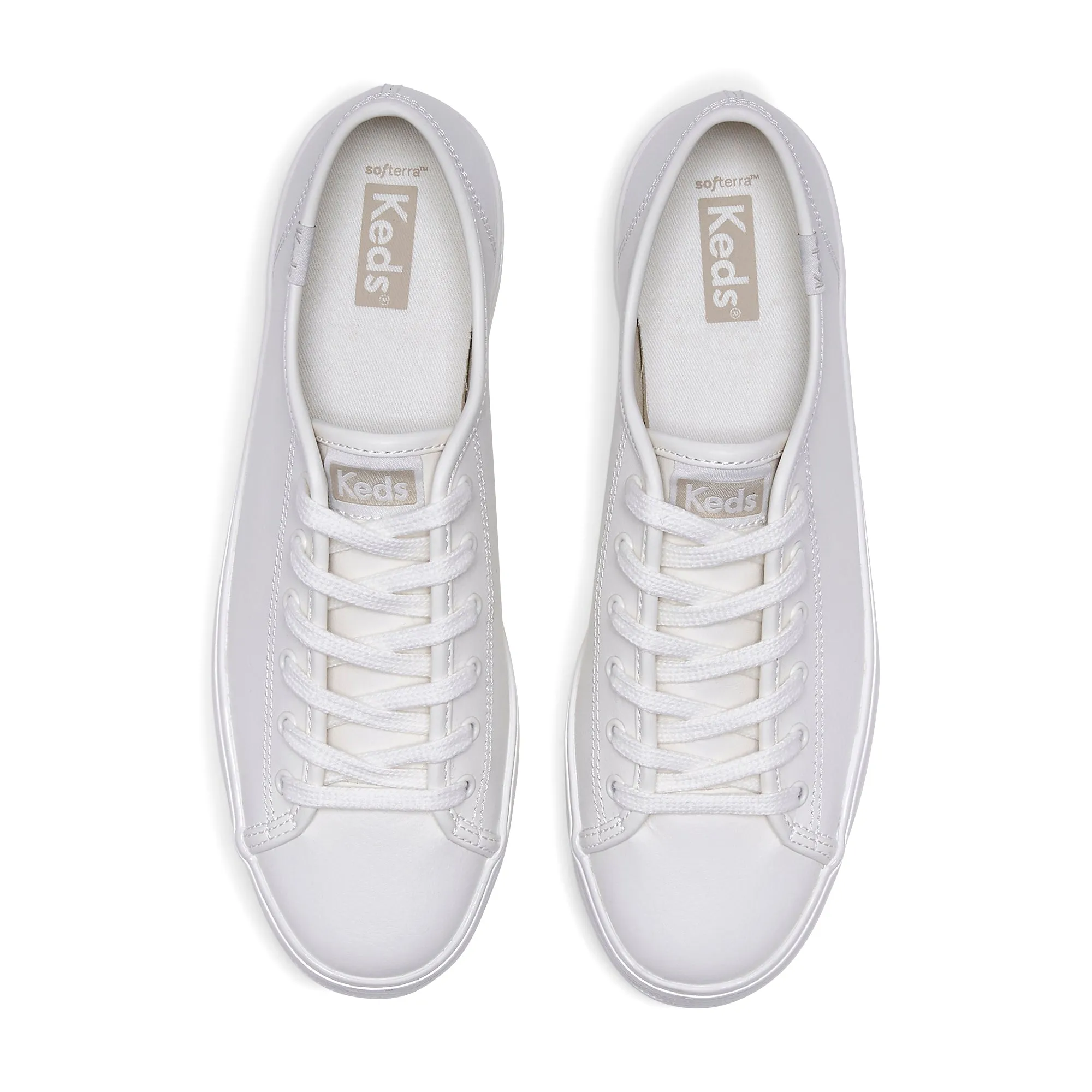 Women's Triple Kick Leather Pearlized White
