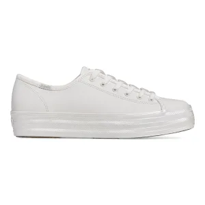 Women's Triple Kick Leather Pearlized White