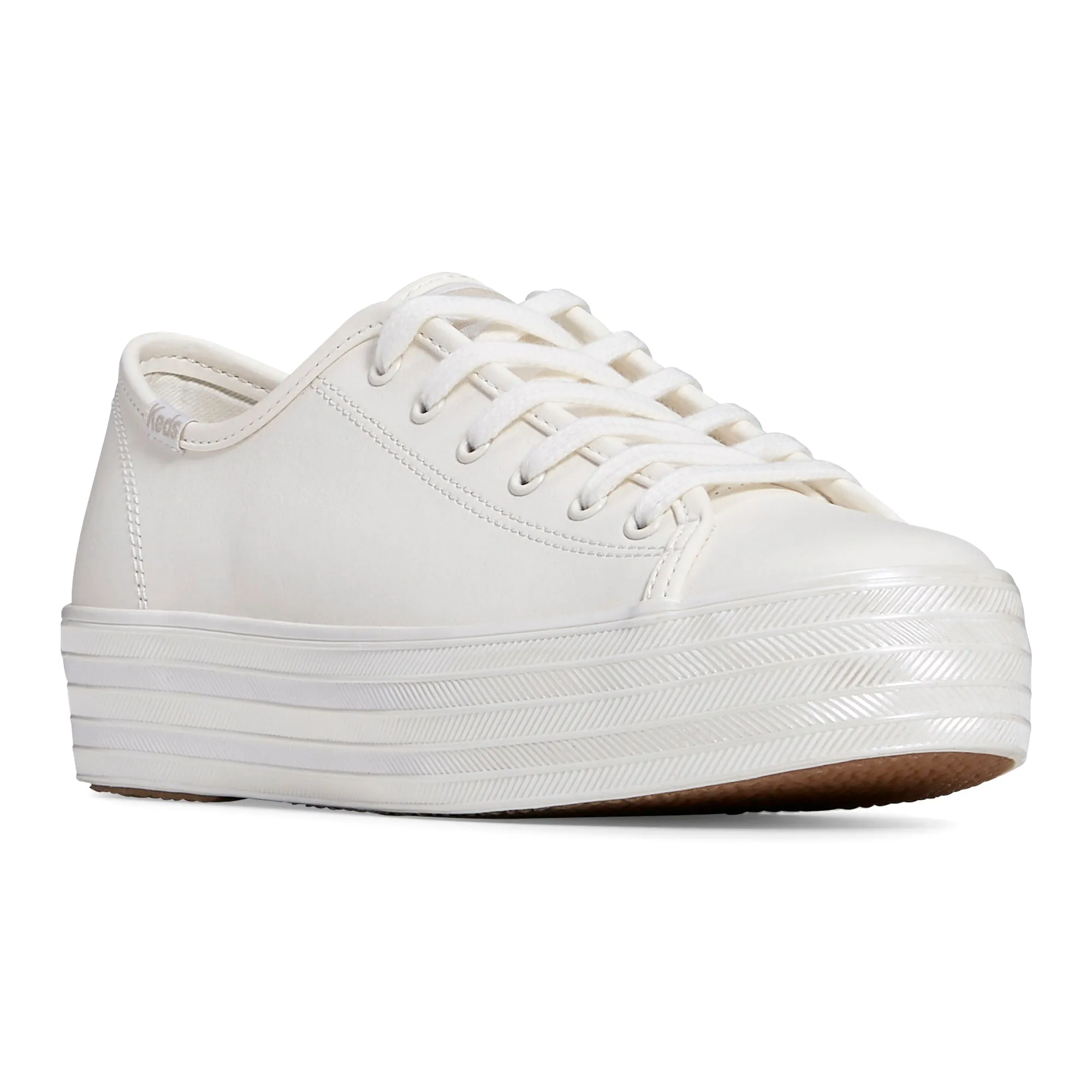 Women's Triple Kick Leather Pearlized White