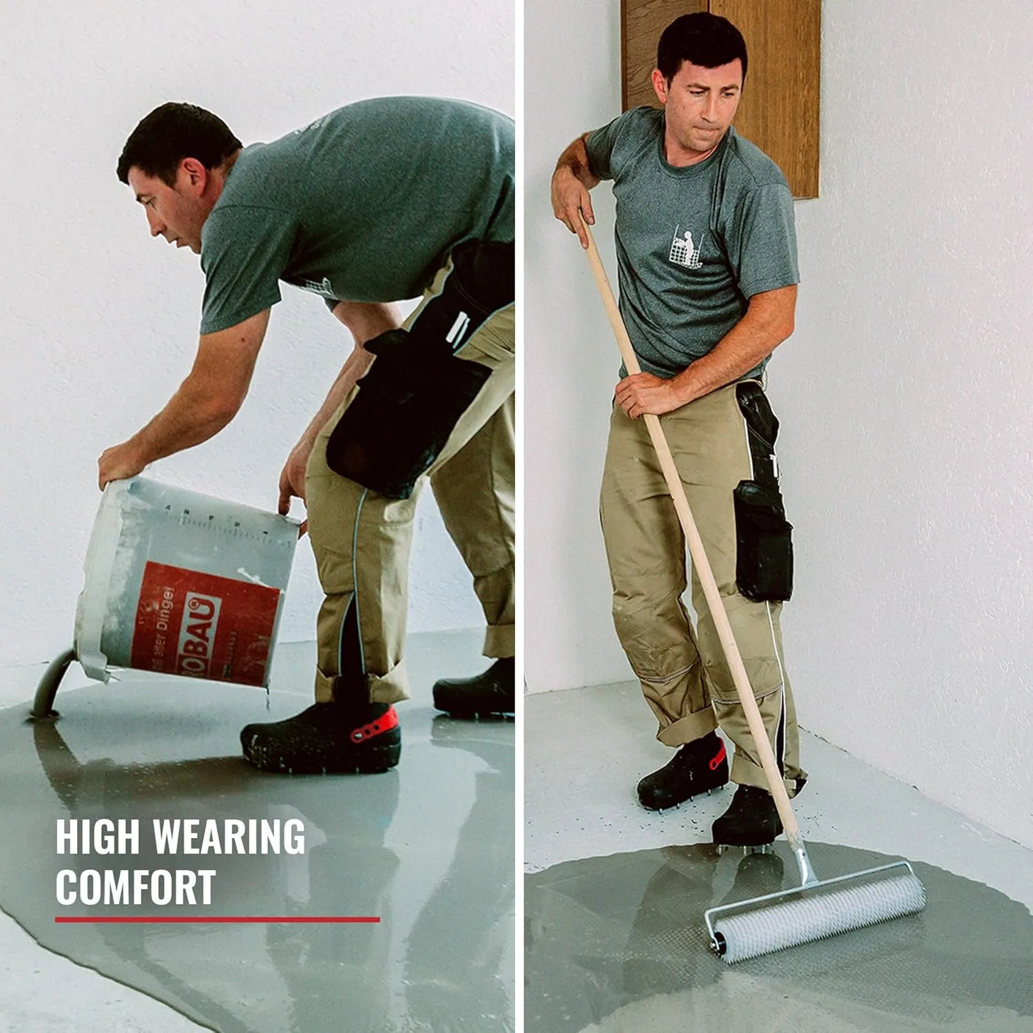 Work - Spiked Shoes for Epoxy Floor Coating Nailshoe Clog for Safe Walking on All self Floor Leveling compounds as Well Epoxy Topcoats Concrete Resin
