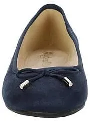 XAPPEAL Cailin - Women's Slip-On Round Toe Bow Accented Dress Ballet Flats