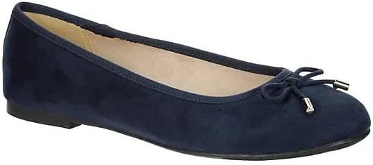 XAPPEAL Cailin - Women's Slip-On Round Toe Bow Accented Dress Ballet Flats