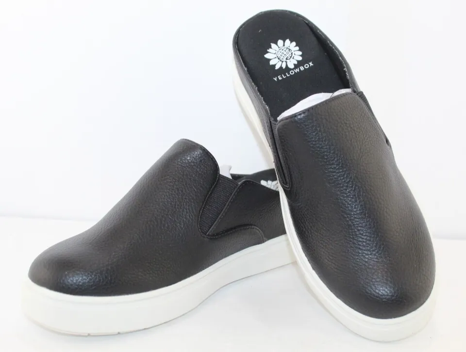 Yellow Box Black Women’s  Mule Backless Flats