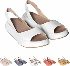 Yifare Sandals, Women's Comfy Flat Orthotic Sandals, Summer Platform Slip On Casual Sandal