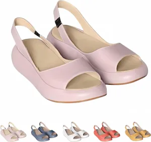 Yifare Sandals, Women's Comfy Flat Orthotic Sandals, Summer Platform Slip On Casual Sandal