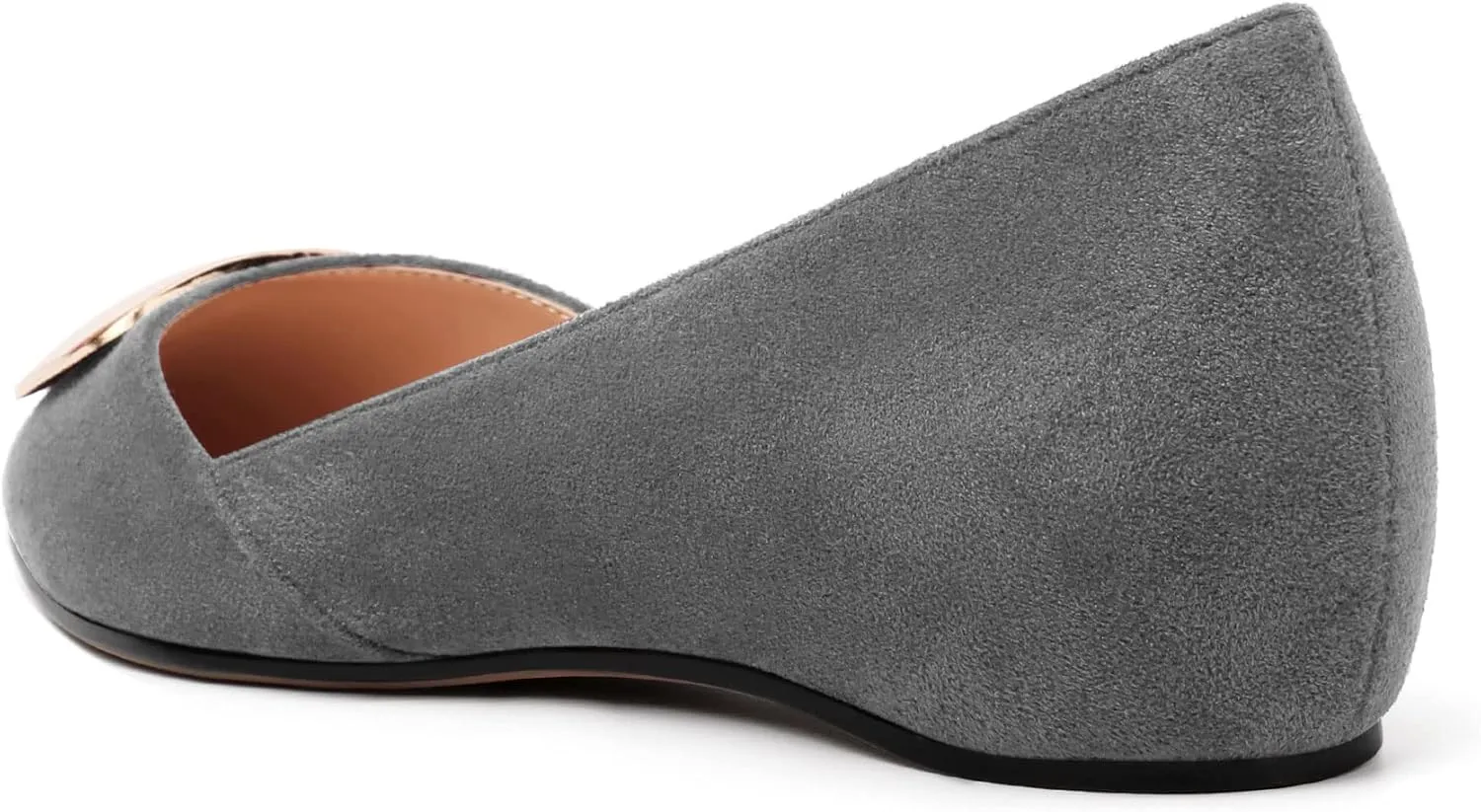 YODEKS Women Flats Low Heel Slip On Closed Pointed Toe Dress Ballet Flat Shoes