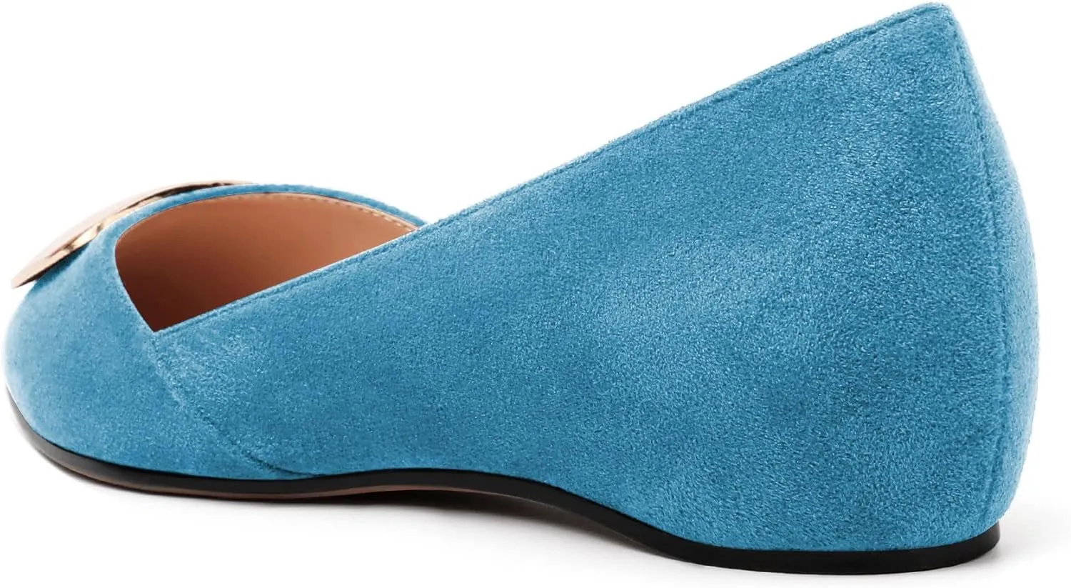 YODEKS Women Flats Low Heel Slip On Closed Pointed Toe Dress Ballet Flat Shoes