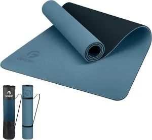 Yoga Mat Non Slip TPE Thick Yoga Mat, Large Size 72"L x 24"W x 0.32"Th, Eco Friendly Exercise Mat with Carrying Strap, Pro Yoga Mats for Women, Workout Mats for Home, Pilates and Floor Exercises