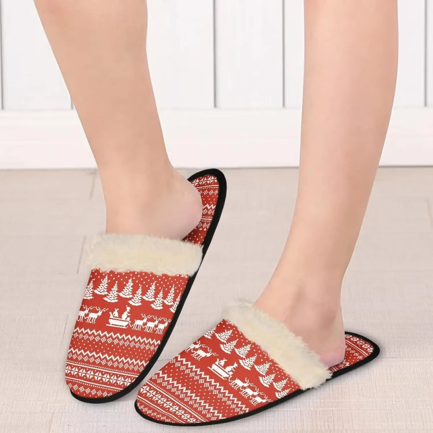 Yzaoxia House Slippers for Women Girls Soft Cozy Bedroom Slippers Fuzzy Warm Winter Anti Slip