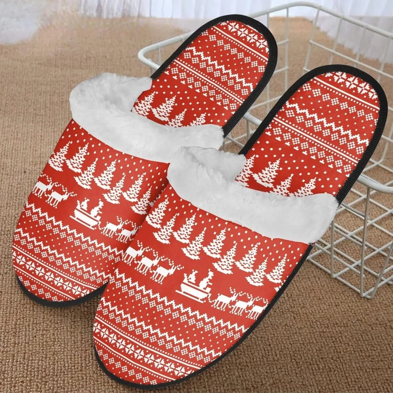 Yzaoxia House Slippers for Women Girls Soft Cozy Bedroom Slippers Fuzzy Warm Winter Anti Slip