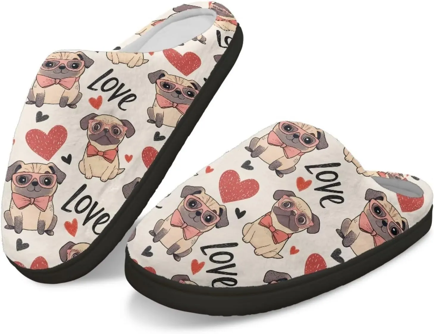 Yzaoxia Slippers for Women Size 5.5-12 Warm Cozy Bedroom Slippers Man Soft Plush House Slippers