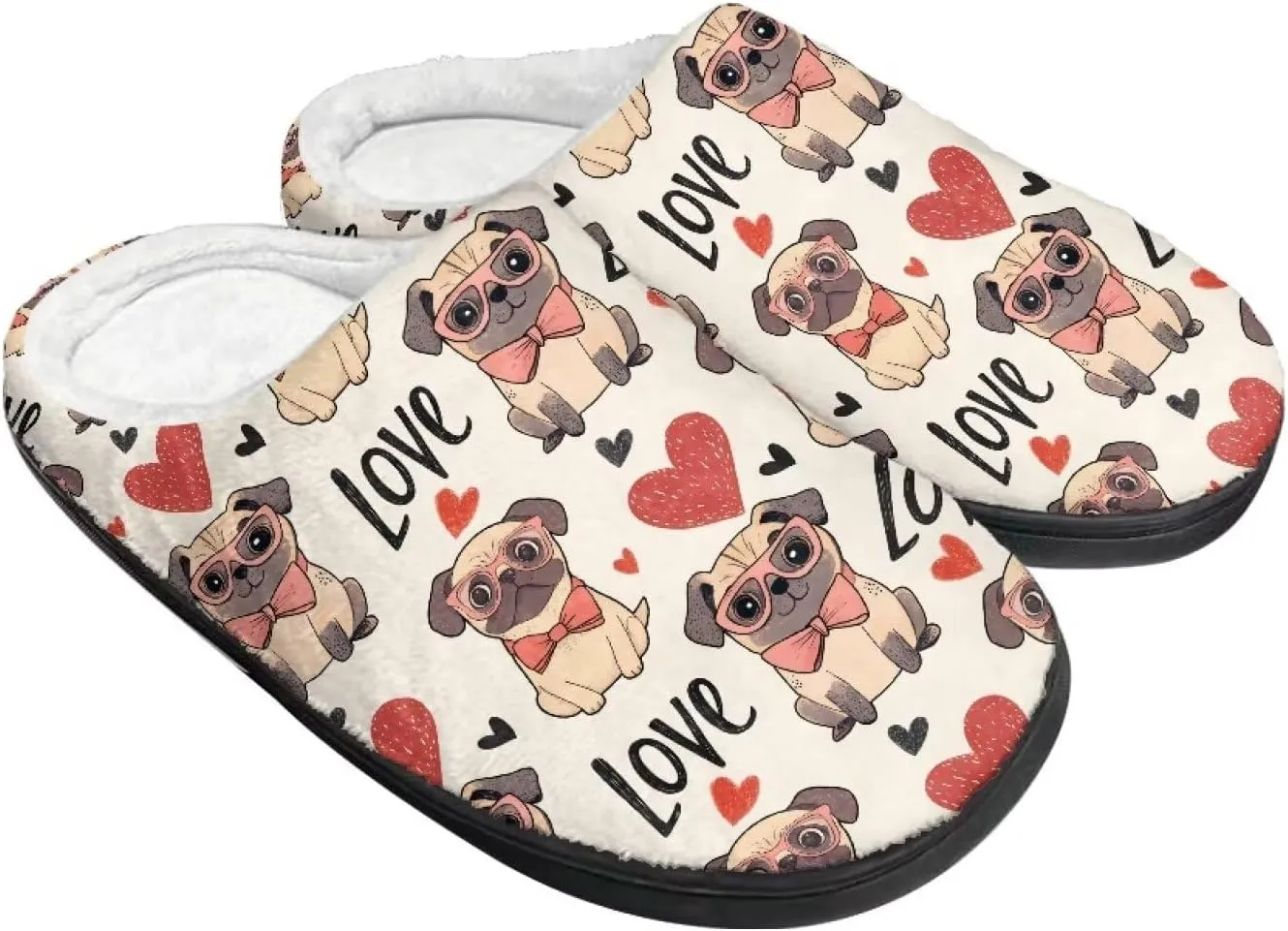 Yzaoxia Slippers for Women Size 5.5-12 Warm Cozy Bedroom Slippers Man Soft Plush House Slippers