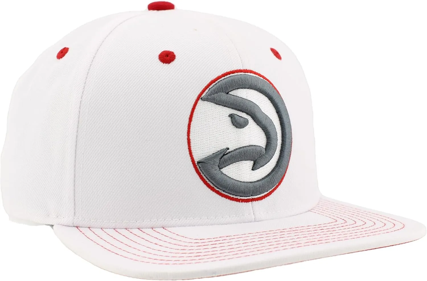ZHATS NBA Officially Licensed Adjustable Snapback Hat Flat Bill Z11 Pop White