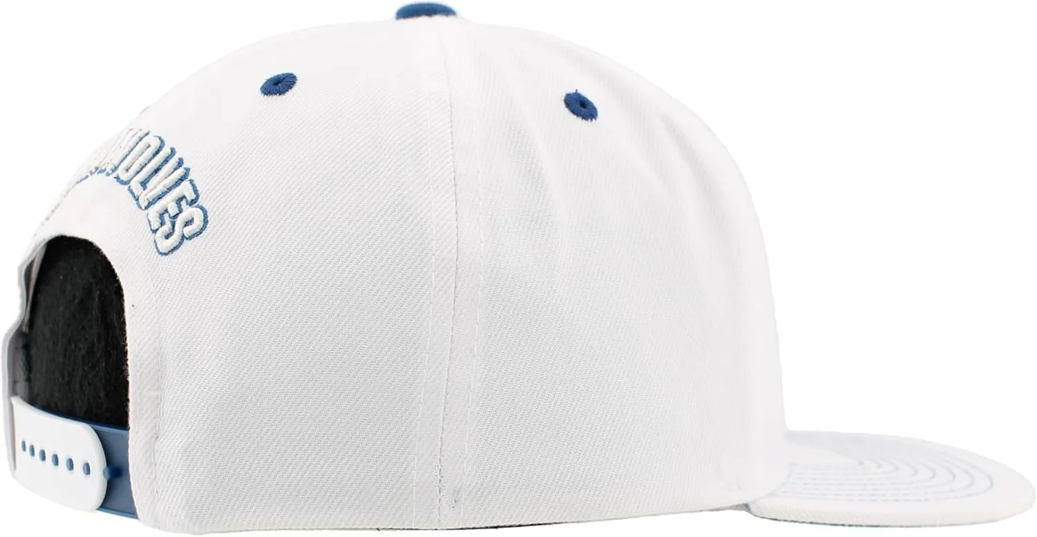 ZHATS NBA Officially Licensed Adjustable Snapback Hat Flat Bill Z11 Pop White