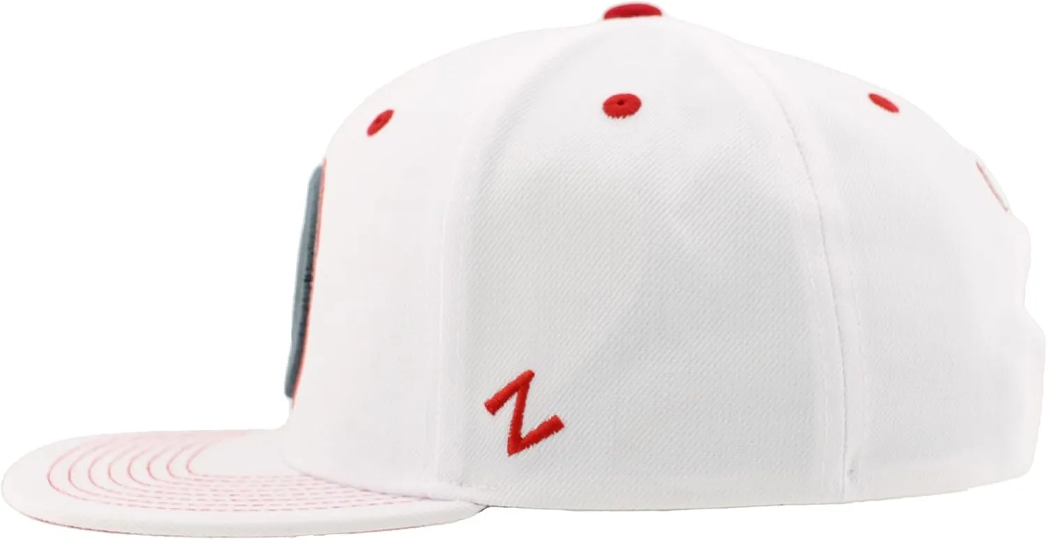 ZHATS NBA Officially Licensed Adjustable Snapback Hat Flat Bill Z11 Pop White
