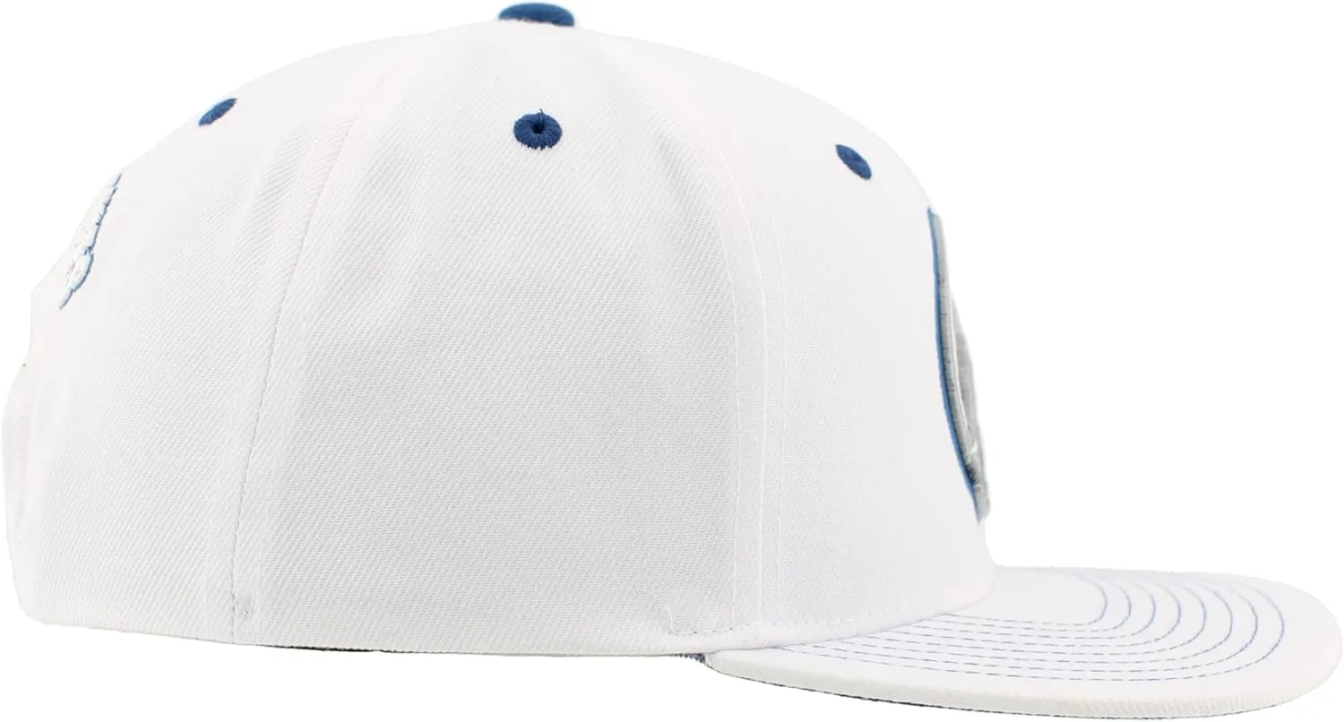 ZHATS NBA Officially Licensed Adjustable Snapback Hat Flat Bill Z11 Pop White