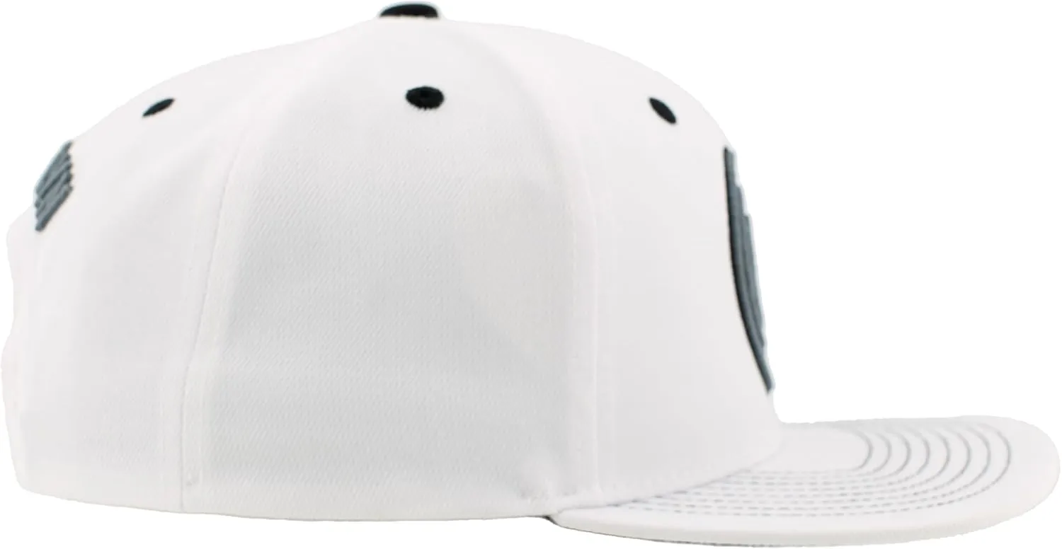 ZHATS NBA Officially Licensed Adjustable Snapback Hat Flat Bill Z11 Pop White