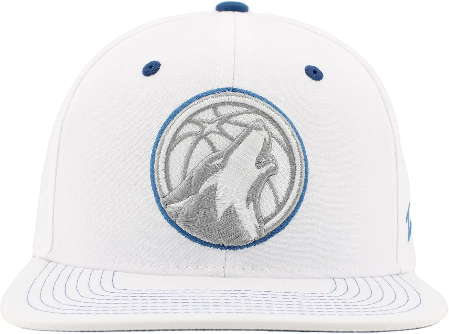 ZHATS NBA Officially Licensed Adjustable Snapback Hat Flat Bill Z11 Pop White